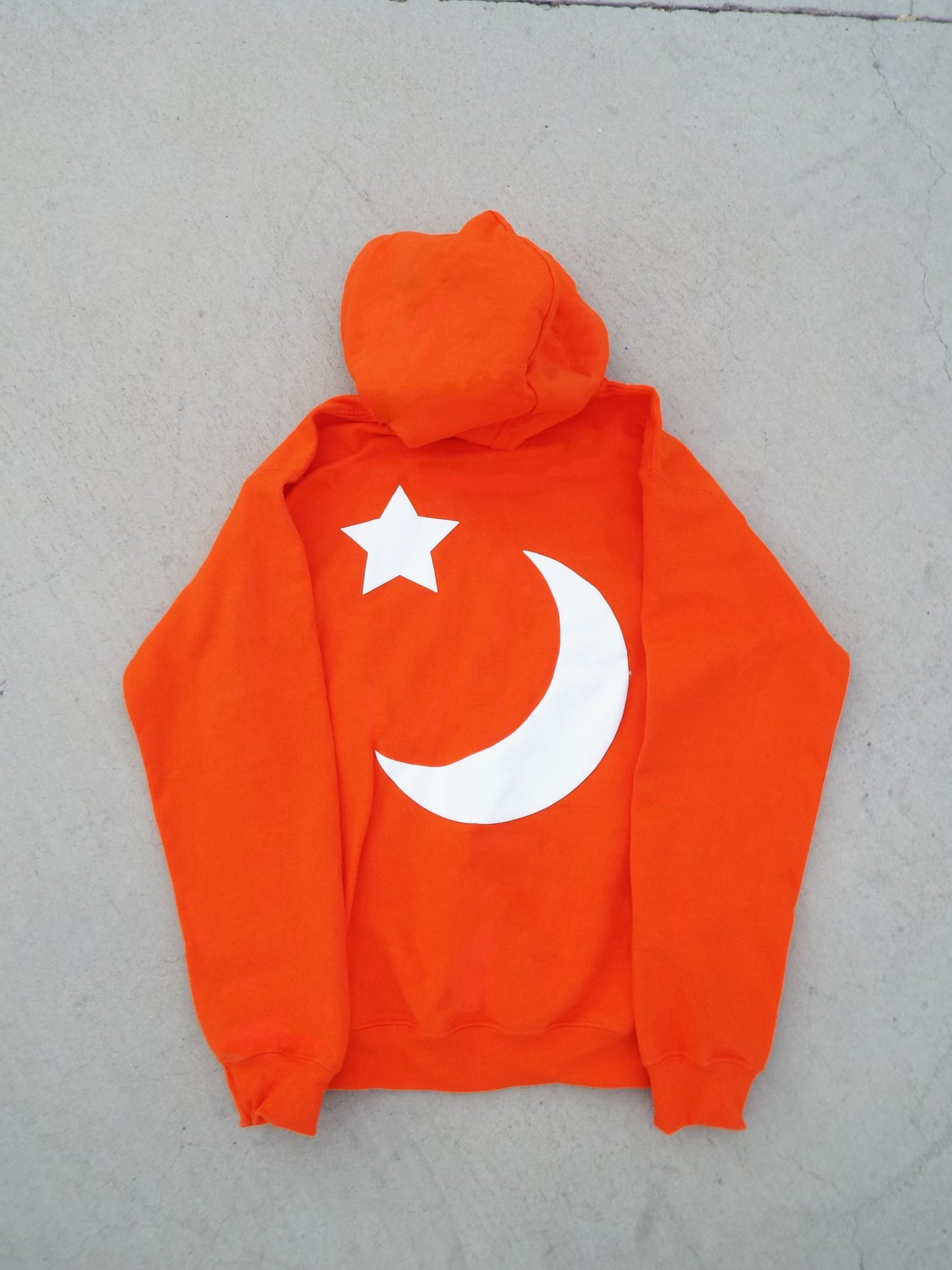 Orange Sleepers Puff Print Hoodie