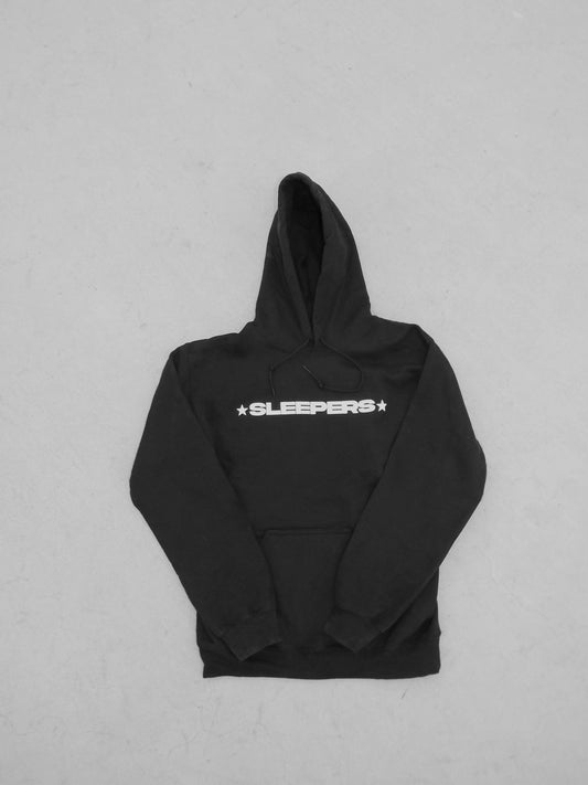 Black Sleepers Puff Print Hoodie