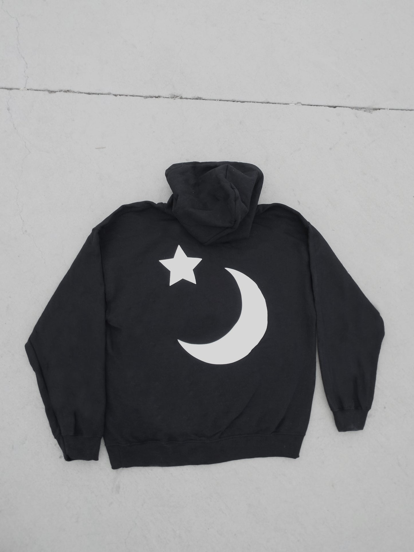 Black Sleepers Puff Print Hoodie