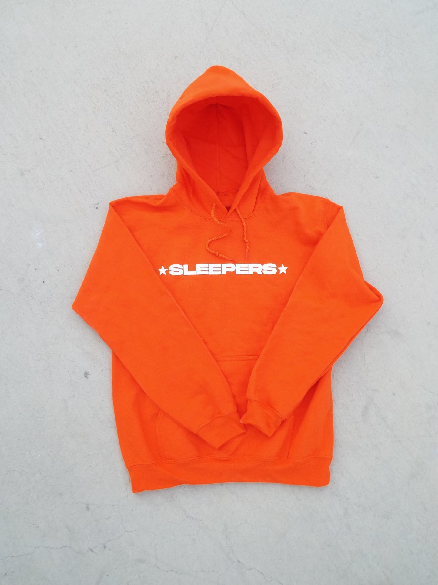 Orange Sleepers Puff Print Hoodie